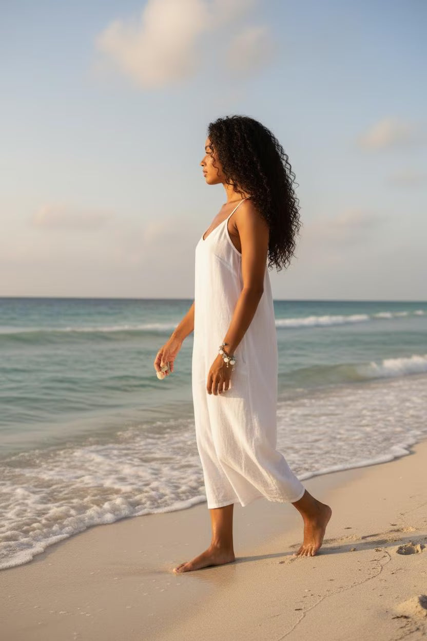 Handmade Beaded Charm Bracelet, White Lentil Shell, Turquoise Rondelle
